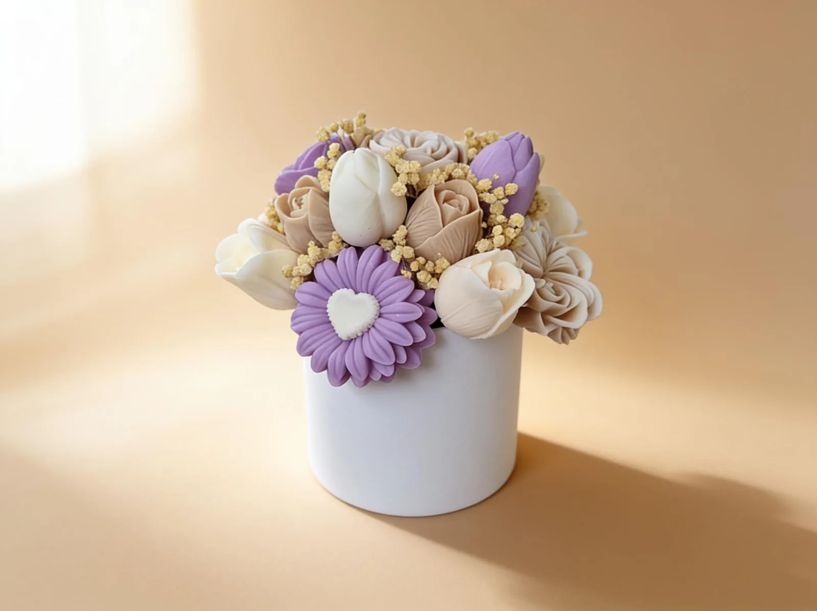 Wachsblumenstrauß – handgemachte Blumendeko & Geschenkidee | Serenity Bloom – Bild 10