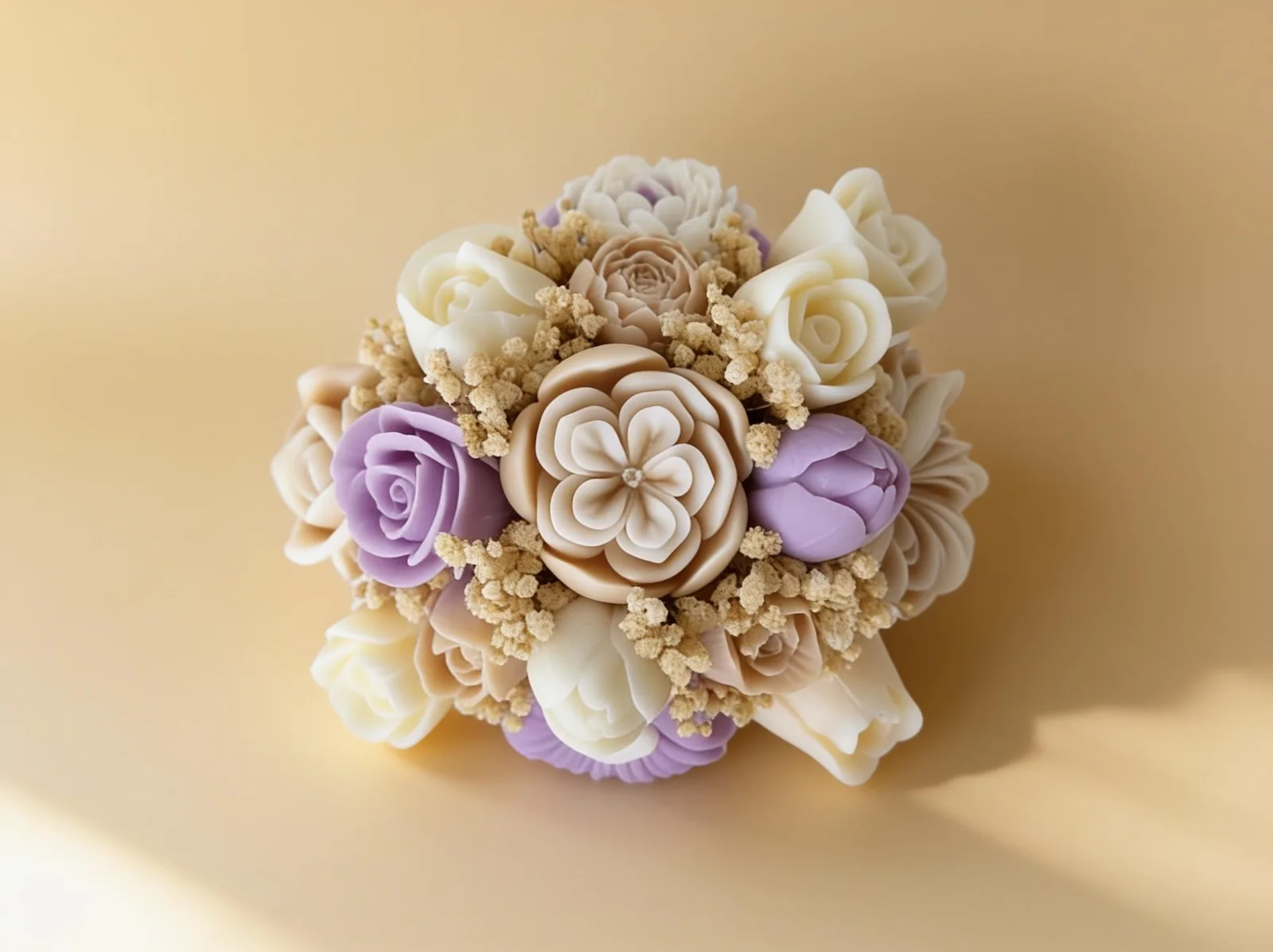 Wachsblumenstrauß – handgemachte Blumendeko & Geschenkidee | Serenity Bloom – Bild 7
