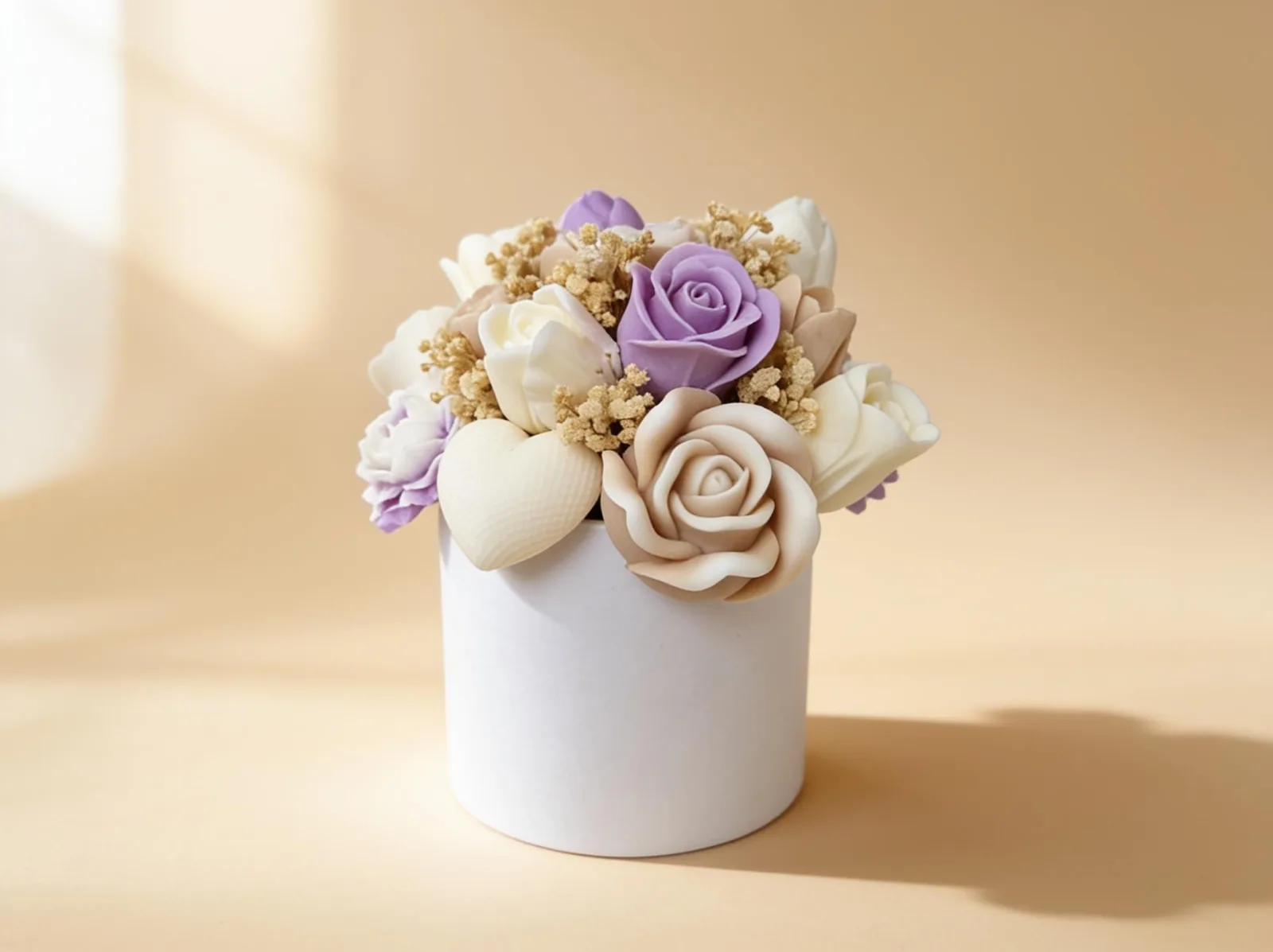 Wachsblumenstrauß – handgemachte Blumendeko & Geschenkidee | Serenity Bloom – Bild 8