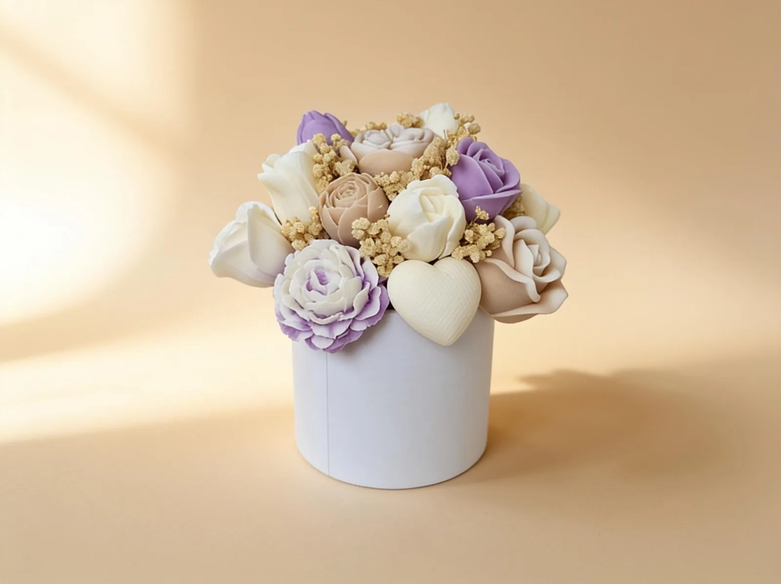 Wachsblumenstrauß – handgemachte Blumendeko & Geschenkidee | Serenity Bloom – Bild 6