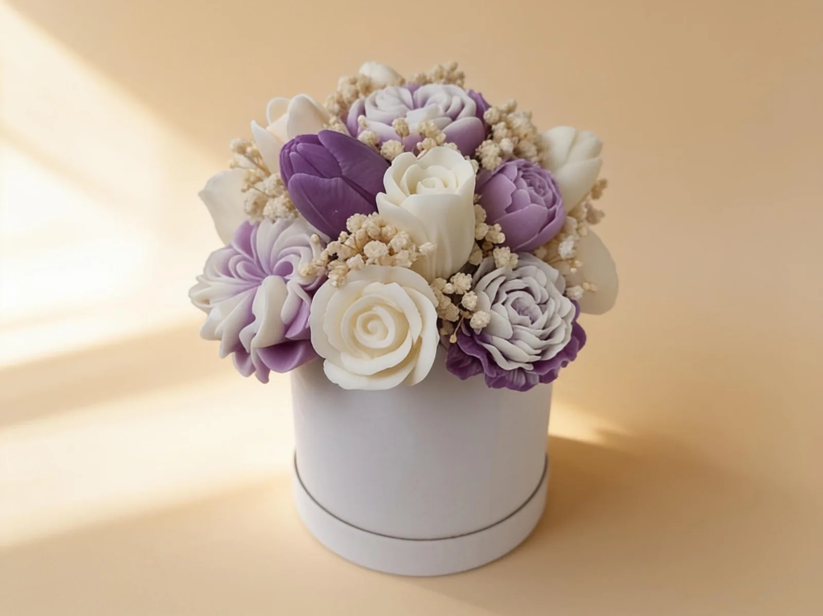 Wachsblumenstrauß – handgemachte Blumendeko & Geschenkidee | Serenity Bloom – Bild 4