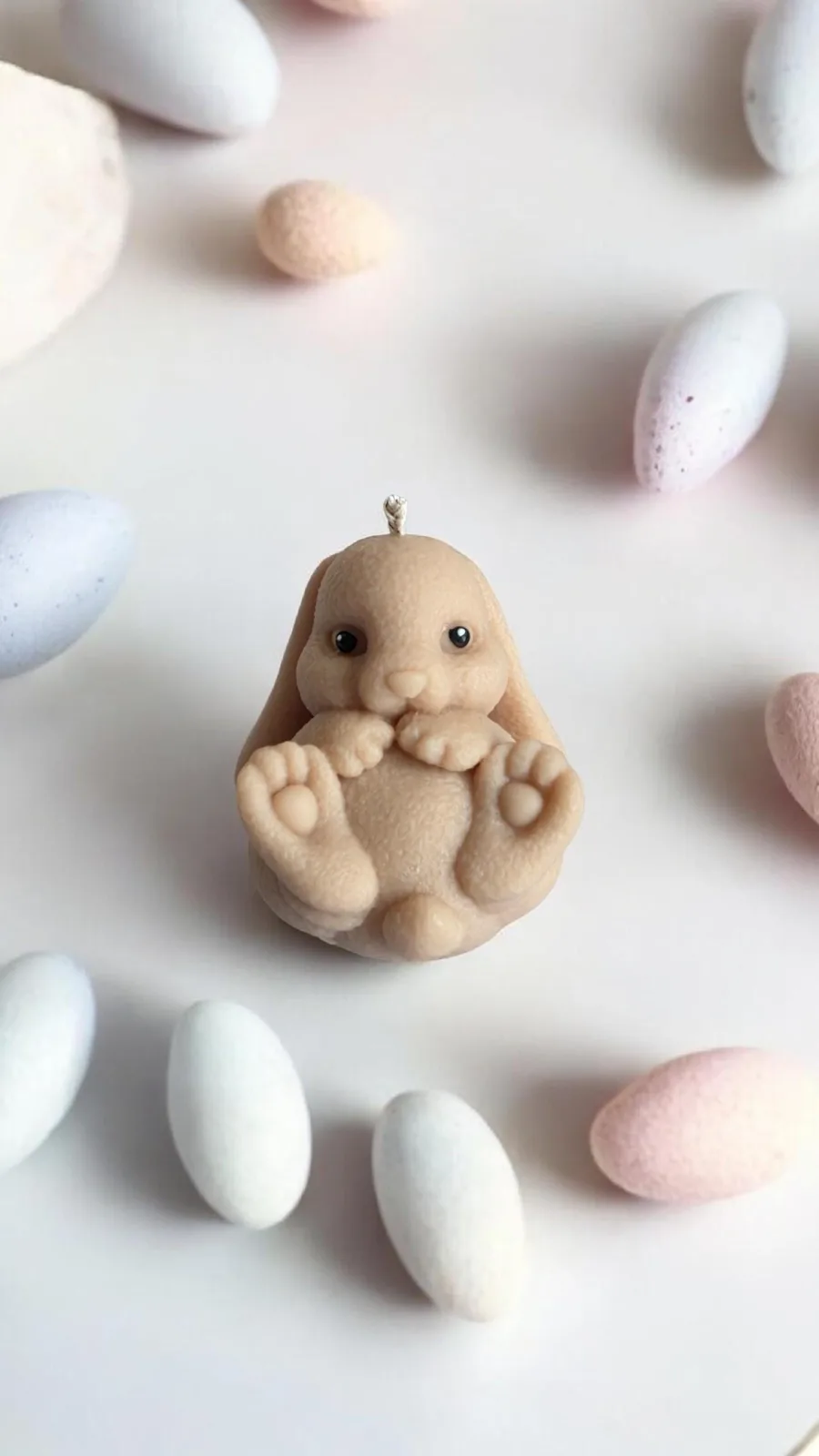 Hasenkerze aus Rapswachs – süße Deko Kerze | handgemacht & vegan | Geschenk für Frauen