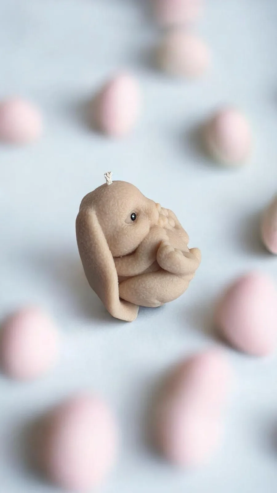 Hasenkerze aus Rapswachs – süße Deko Kerze | handgemacht & vegan | Geschenk für Frauen – Bild 3