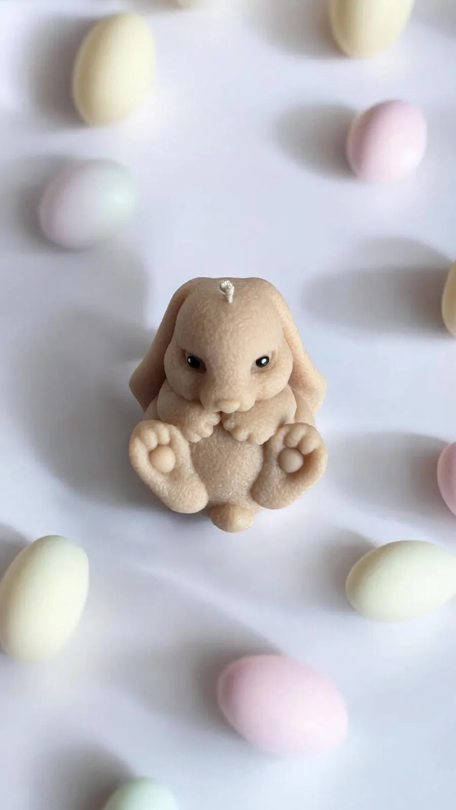 Hasenkerze aus Rapswachs – süße Deko Kerze | handgemacht & vegan | Geschenk für Frauen – Bild 5