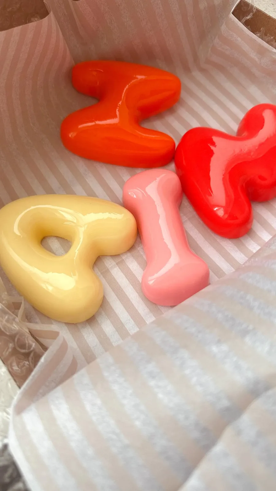Personalisierte 3D Buchstaben BUBBLE LETTERS - Verschiedene Größen - Kinderzimmer Deko