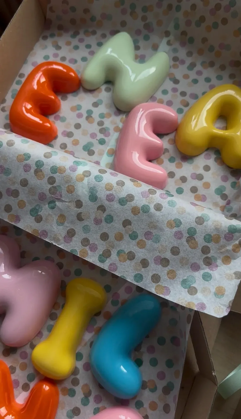 Personalisierte 3D Buchstaben BUBBLE LETTERS - Verschiedene Größen - Kinderzimmer Deko – Bild 5
