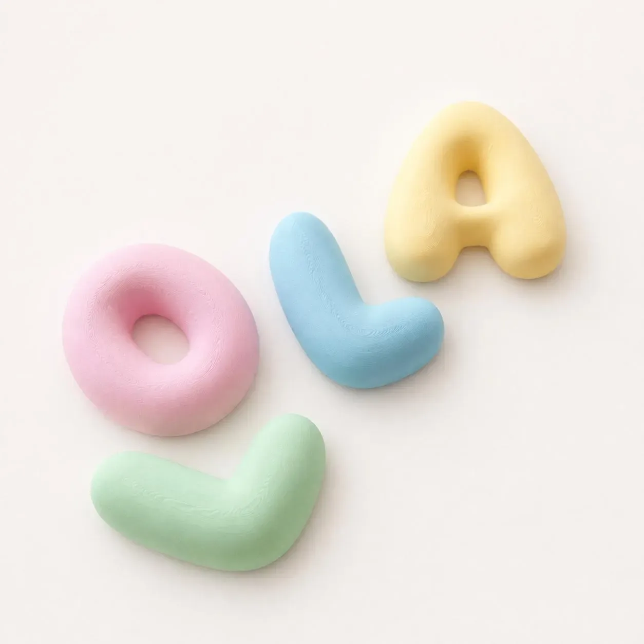 Personalisierte 3D Buchstaben BUBBLE LETTERS - Verschiedene Größen - Kinderzimmer Deko – Bild 4