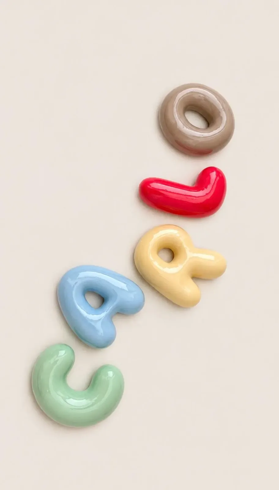 Personalisierte 3D Buchstaben BUBBLE LETTERS - Verschiedene Größen - Kinderzimmer Deko – Bild 2