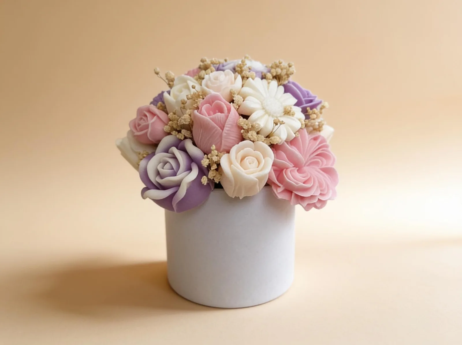 Wachsblumenstrauß – handgemachte Blumendeko & Geschenkidee | Aurora Bloom – Bild 3