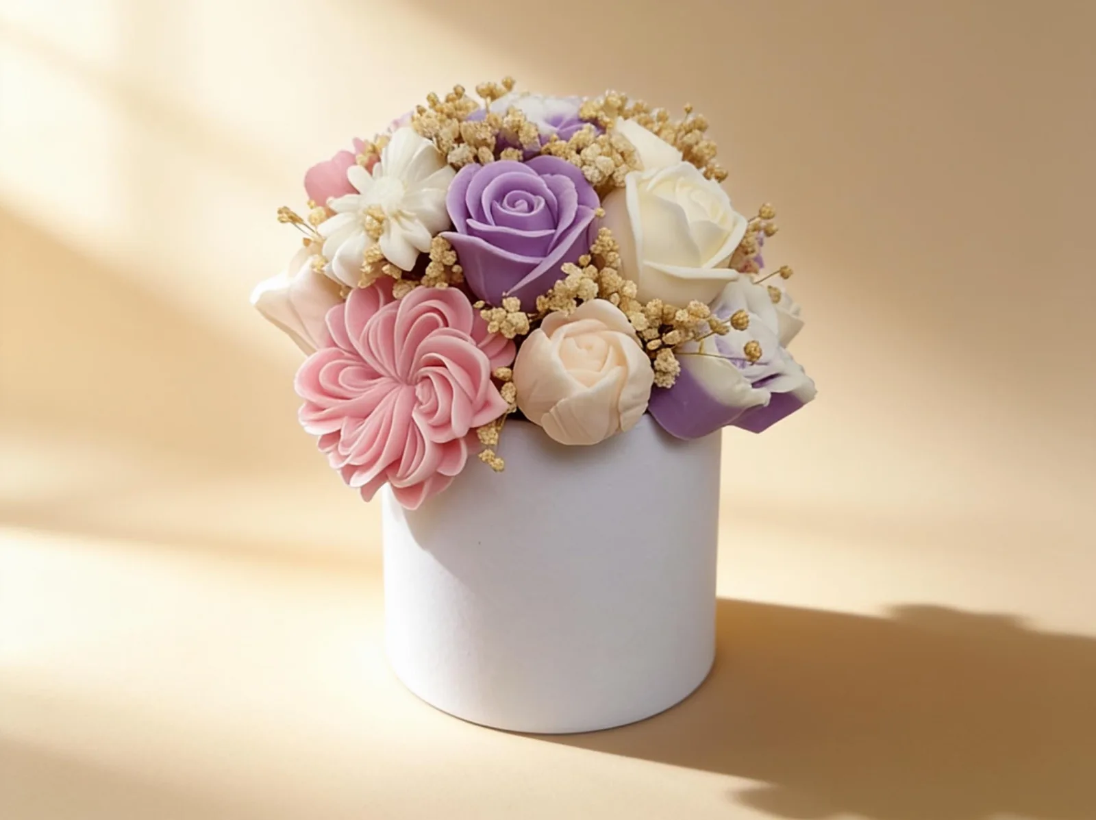 Wachsblumenstrauß – handgemachte Blumendeko & Geschenkidee | Aurora Bloom – Bild 4
