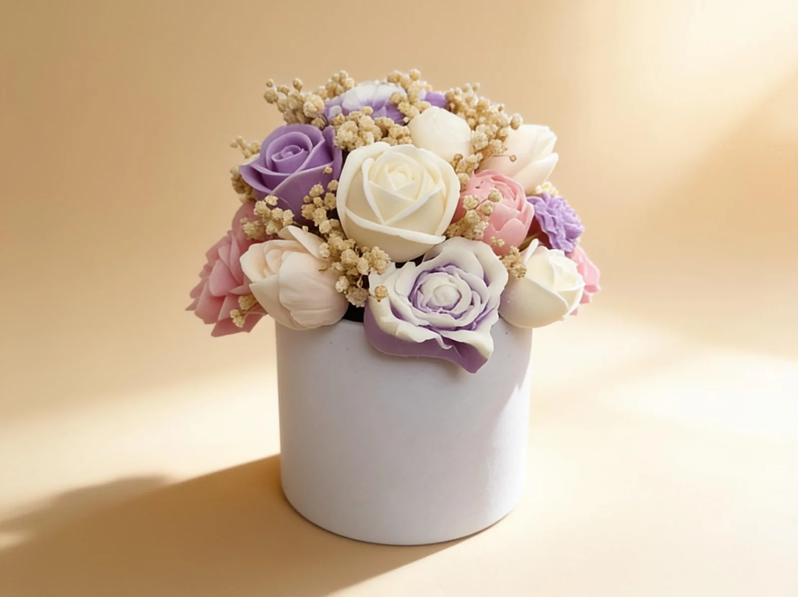 Wachsblumenstrauß – handgemachte Blumendeko & Geschenkidee | Aurora Bloom – Bild 6