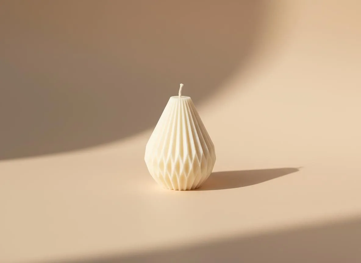 Tropfenkerze aus Rapswachs – moderne Deko Kerze | handgemacht & vegan | Geschenk für Frauen – Bild 2