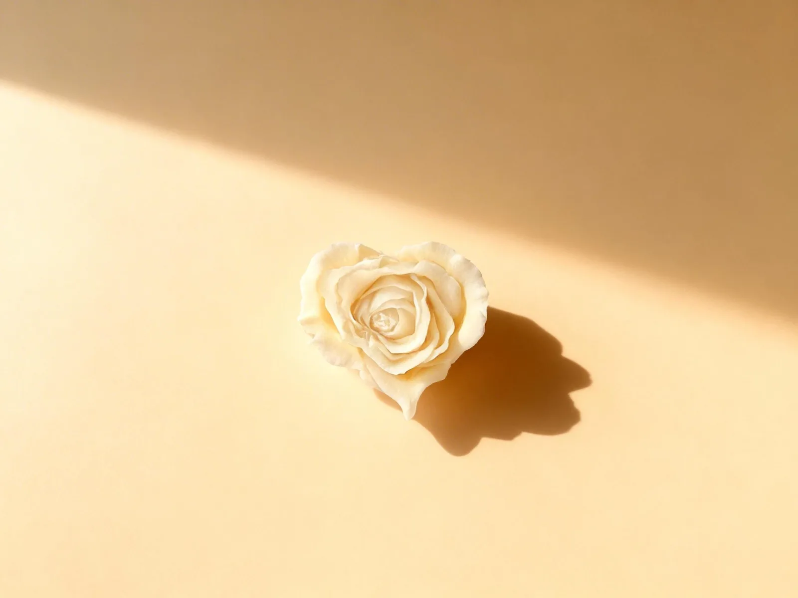 Herzkerze mit Rose aus Rapswachs – romantische Deko Kerze | handgemacht & vegan | Geschenk für Frauen