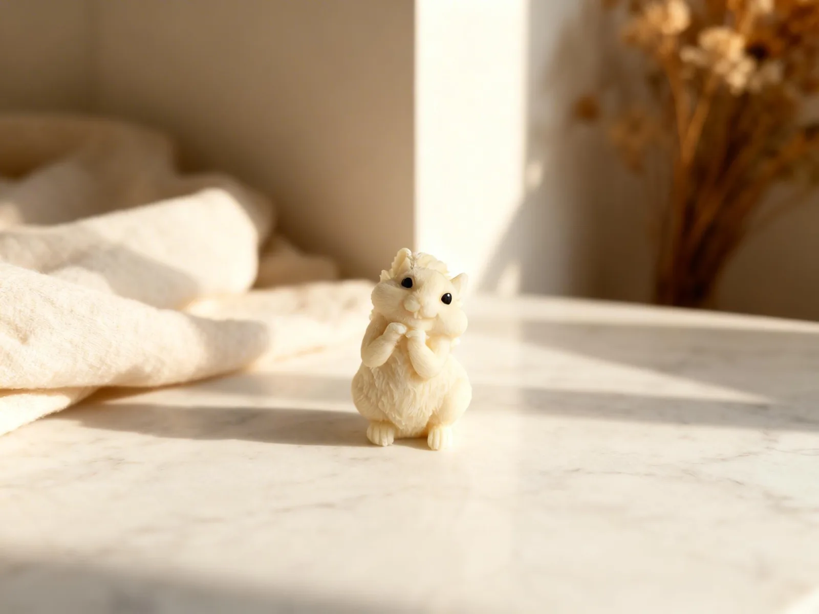 Eichhörnchen-Kerze aus Rapswachs – handgemachte Deko & Geschenkidee – Bild 6
