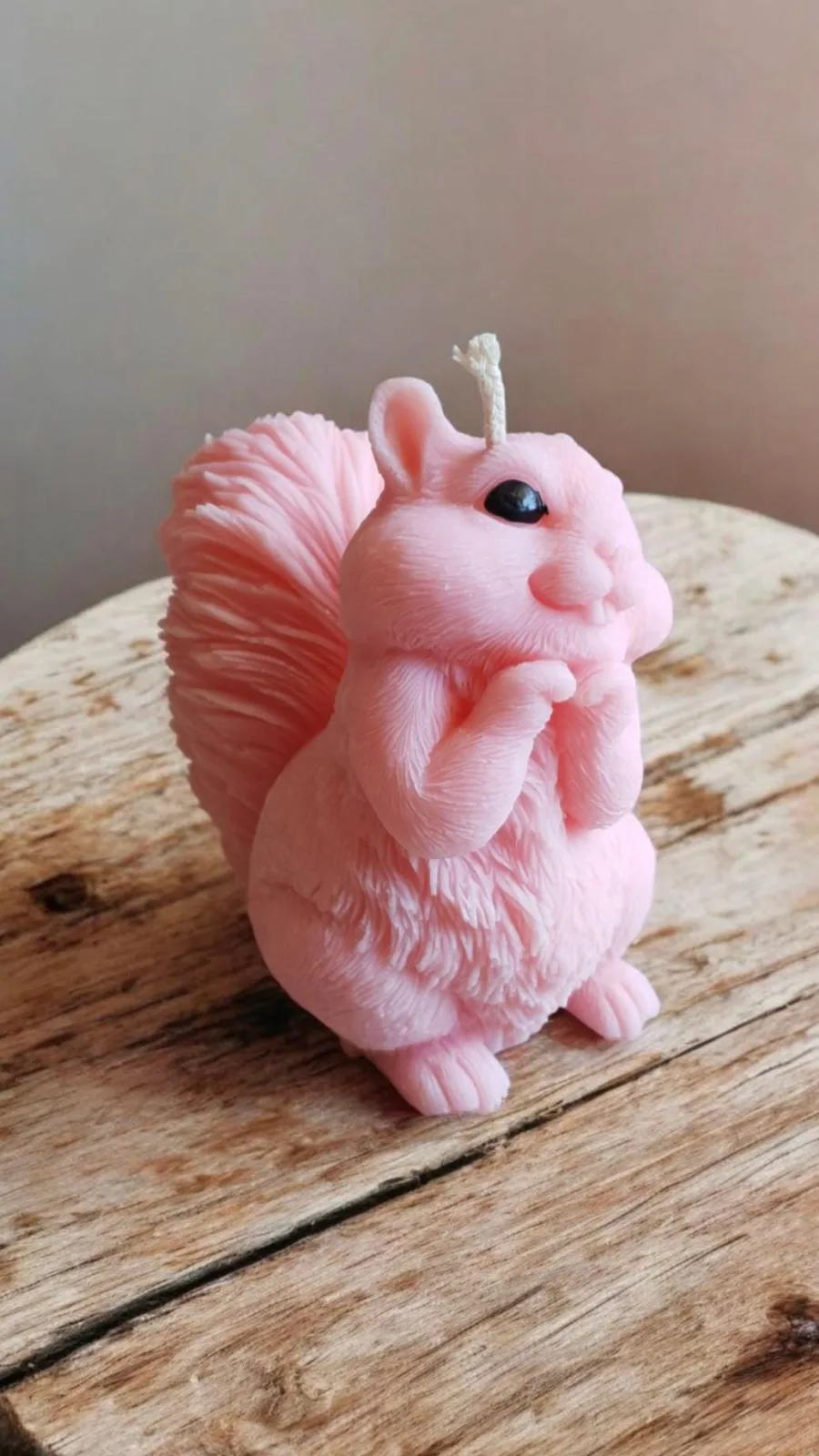 Eichhörnchen-Kerze aus Rapswachs – handgemachte Deko & Geschenkidee – Bild 9