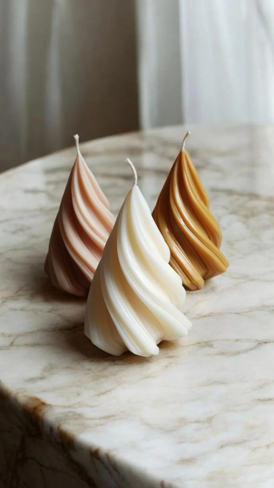 Baumkerze aus Rapswachs – Weihnachtsbaumkerze, Winterdeko & Geschenkidee