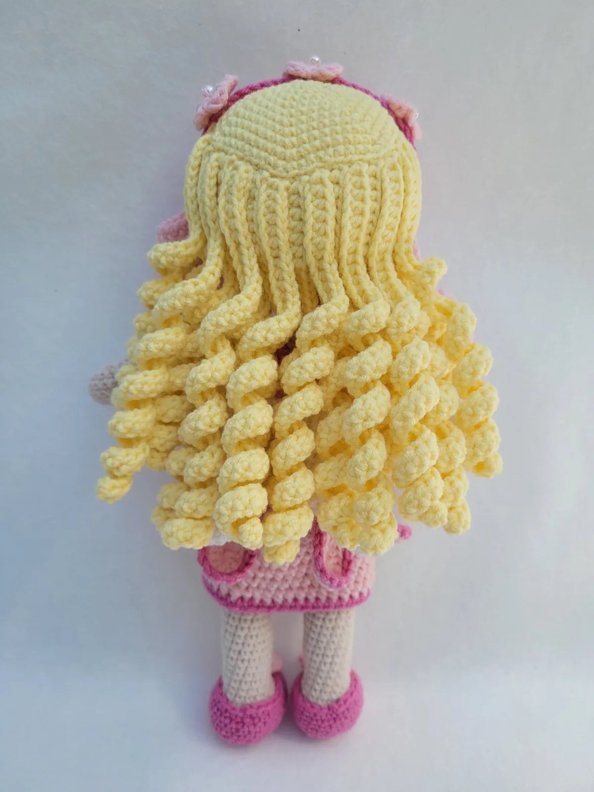 Pixi – Gehäkelte Amigurumi Fee mit Flügeln 25 cm Handmade handgemachte Unikat Geschenk Mädchen Deko Kinderzimmer Gift – Bild 5
