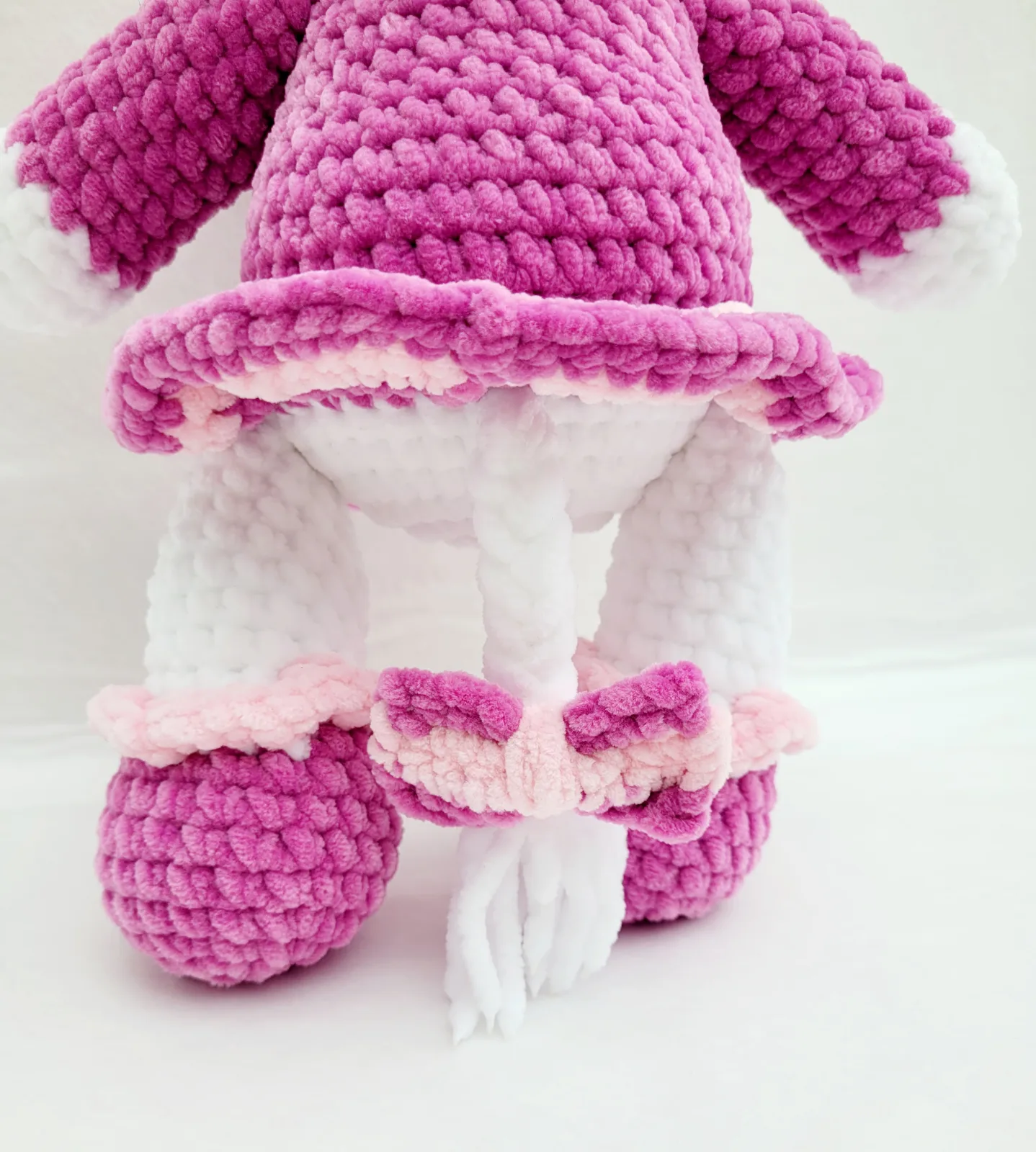 Lotta - Gehäkelte Amigurumi Kuh Rosa Weiß Handmade handgemachtes Kuscheltier Geschenk Kinderzimmer Deko Mädchen – Bild 10