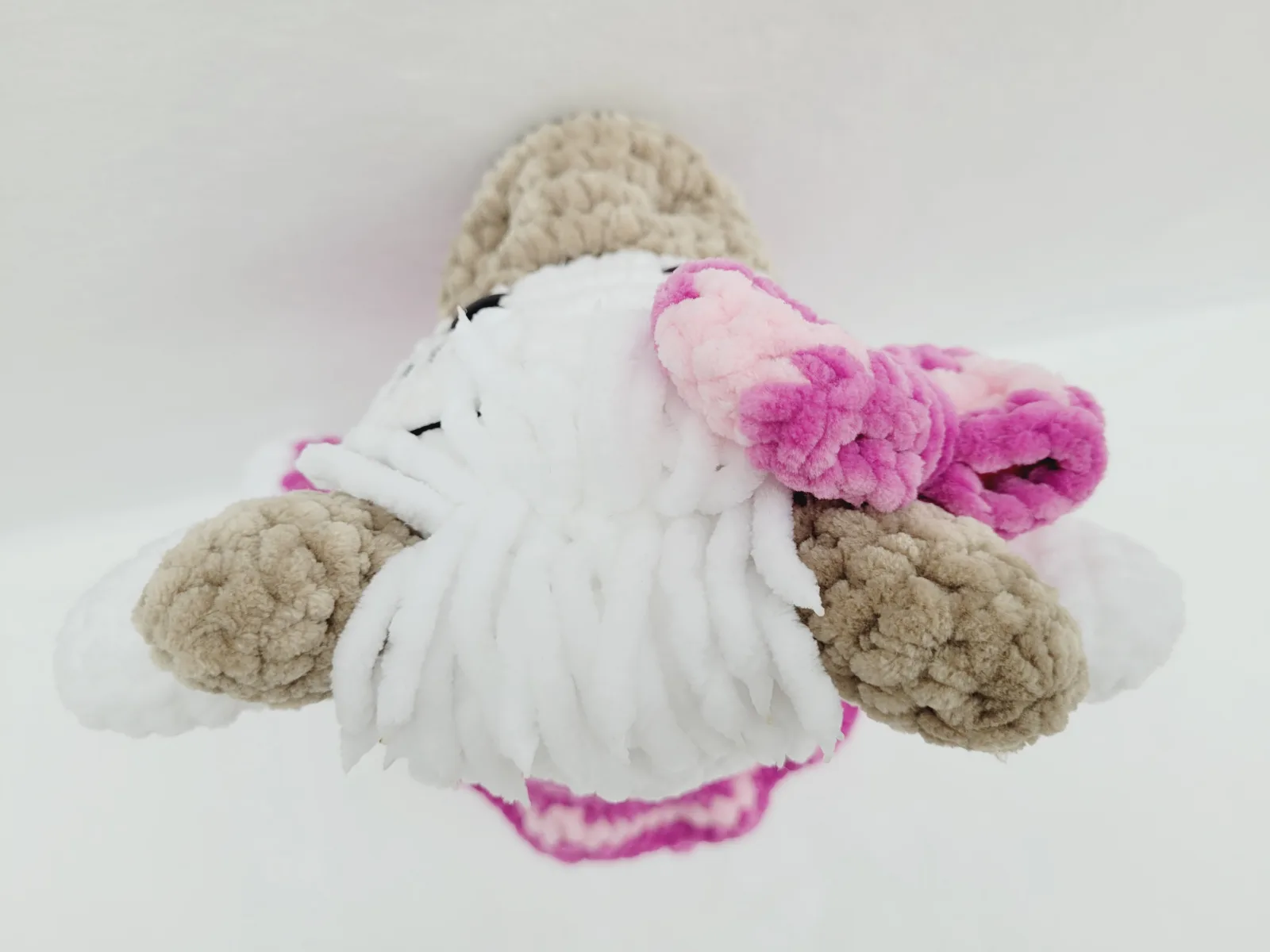 Lotta - Gehäkelte Amigurumi Kuh Rosa Weiß Handmade handgemachtes Kuscheltier Geschenk Kinderzimmer Deko Mädchen – Bild 7