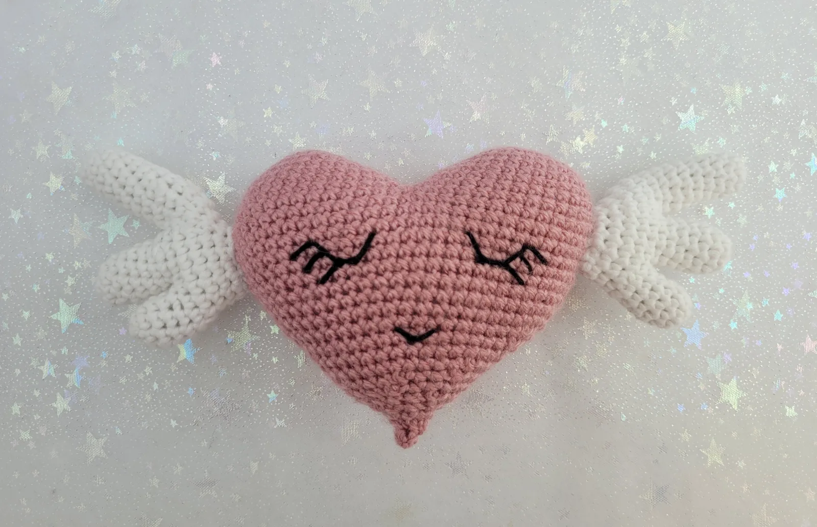 Baby Geschenkset gehäkelt | Hase, Engelsherz, Babysocken & Stirnband | Altrosa & Weiß | ab Geburt | 6–9 Monate – Bild 13