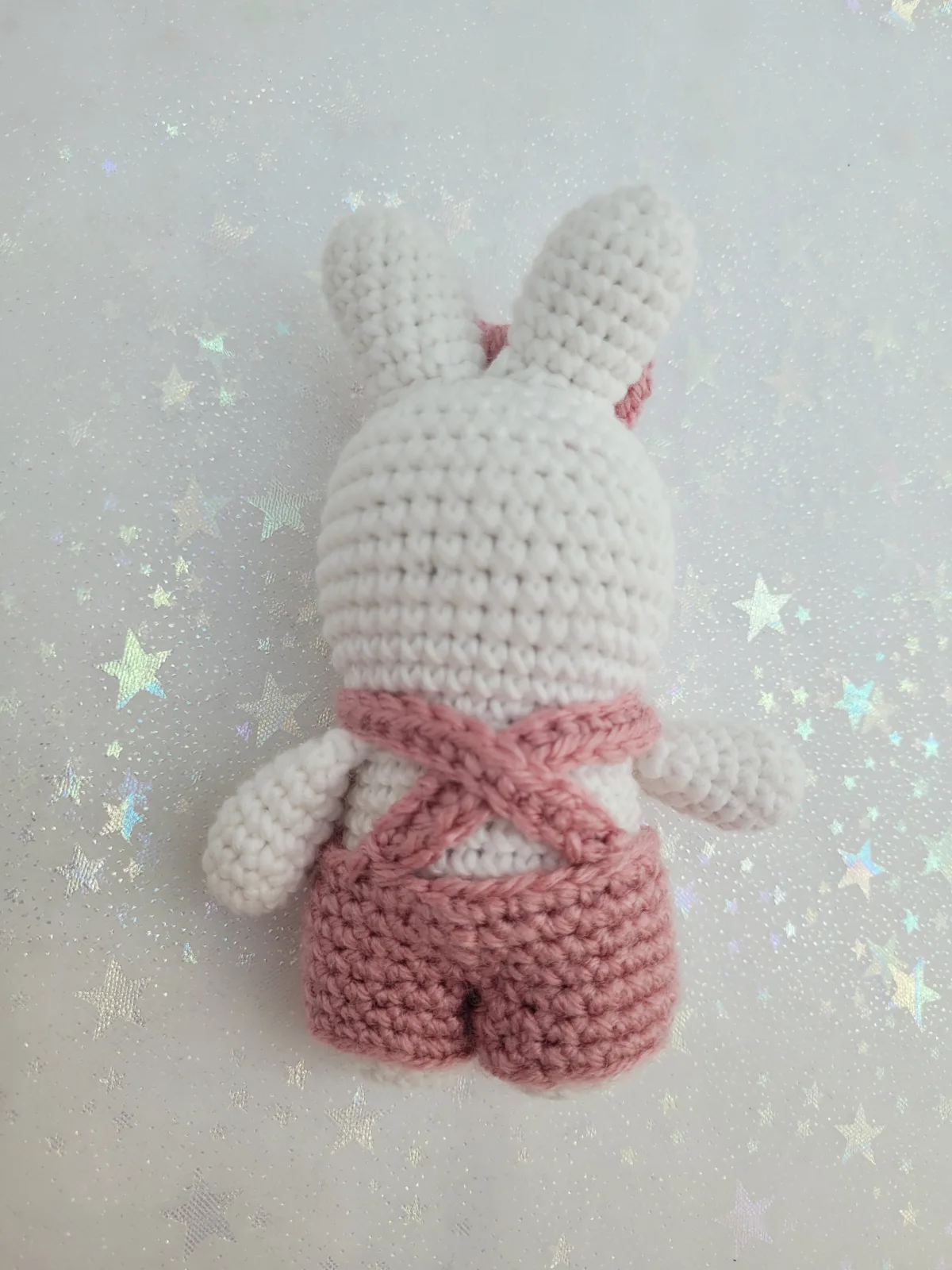 Baby Geschenkset gehäkelt | Hase, Engelsherz, Babysocken & Stirnband | Altrosa & Weiß | ab Geburt | 6–9 Monate – Bild 12