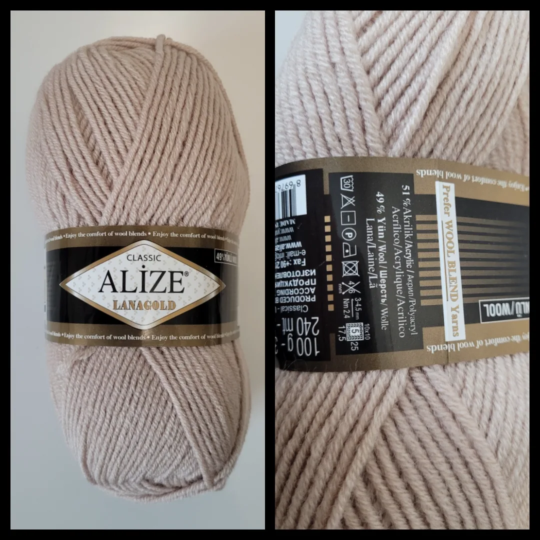 4-teiliges Winter Set für Damen aus Mischwolle Grau-Beige Mütze Halswärmer Stirnband Handstulpen Handgehäkelt – Bild 19