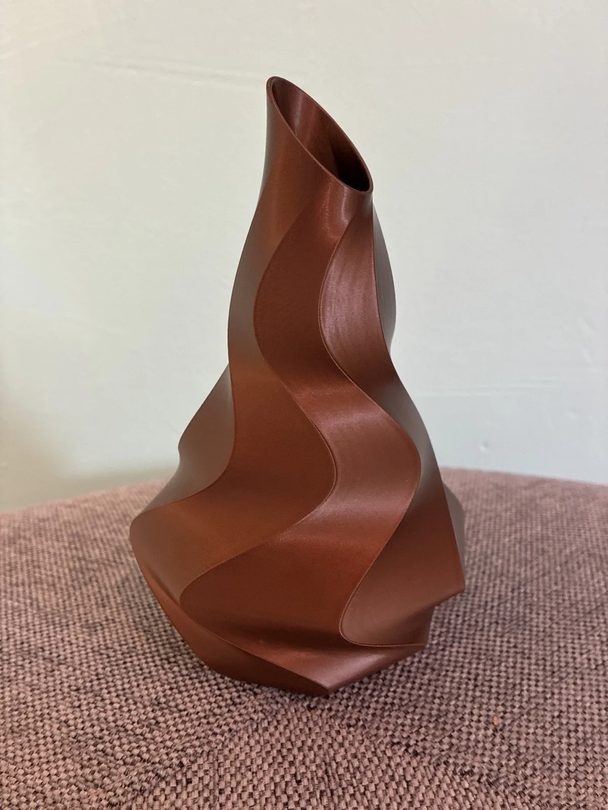 Designvase „Flow“ – 3D gedruckt | Kupfer/Bronze | 3D Werk Berlin – Bild 2