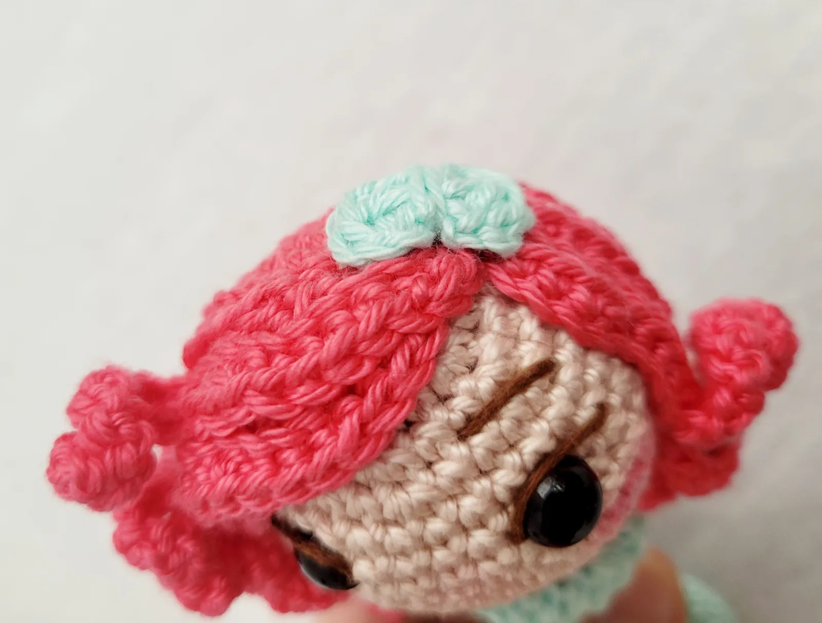 Gehäkelte Amigurumi Mini-Prinzessin | Handgemachte Märchenfigur | 9–12 cm | Geschenk & Deko Kinderzimmer für Mädchen – Bild 7
