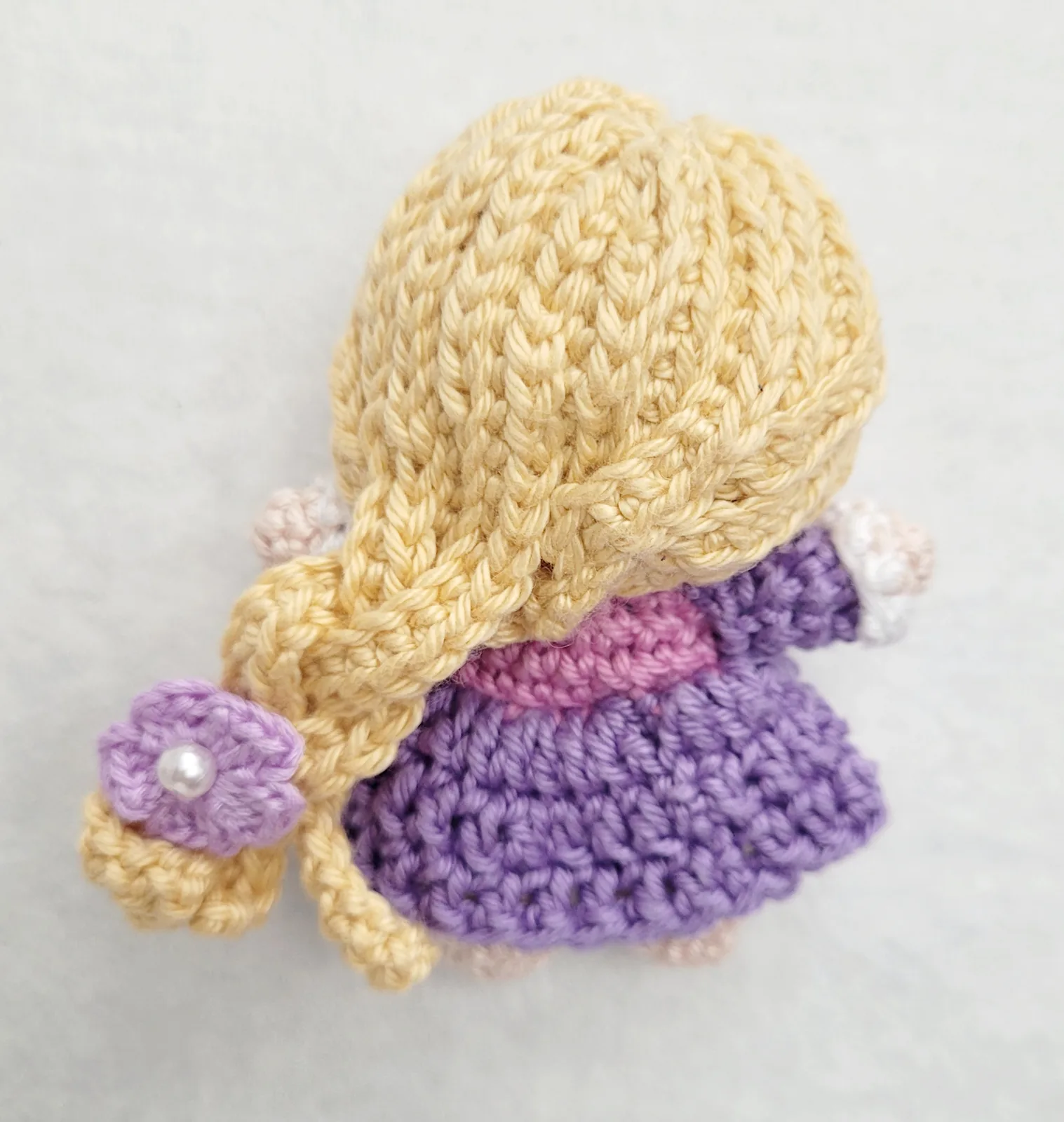 Gehäkelte Amigurumi Mini-Prinzessin | Handgemachte Märchenfigur | 9–12 cm | Geschenk & Deko Kinderzimmer für Mädchen – Bild 9