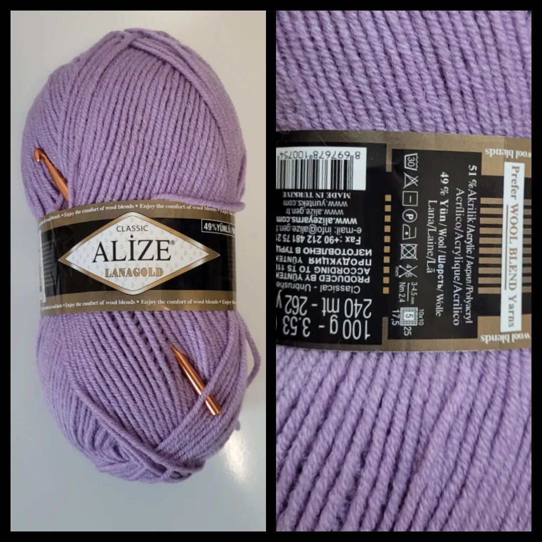 Handgehäkeltes Stirnband für Damen und größere Mädchen Lila Winter Stirnband Mischwolle 51–56 cm – Bild 9