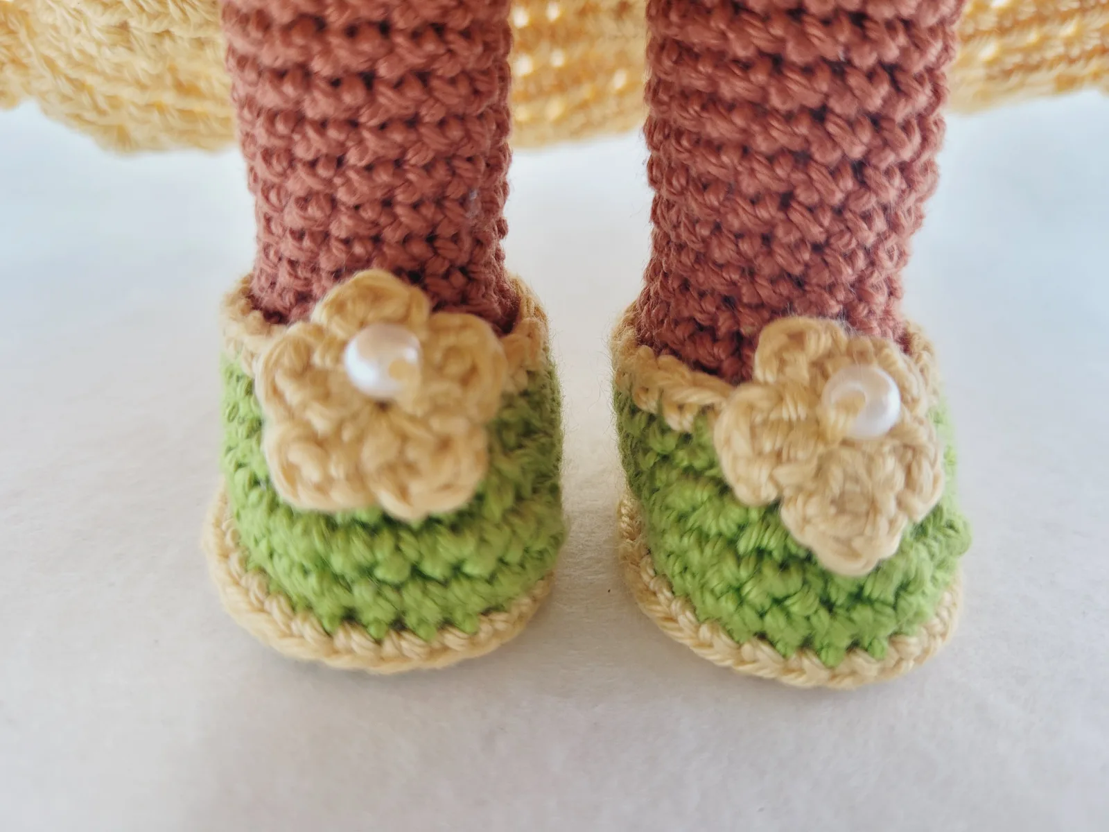 Gehäkelte Prinzessin Puppe Amigurumi – handgefertigte Märchenpuppe 31-32 cm grüne Prinzessin Geschenkidee für Mädchen – Bild 11