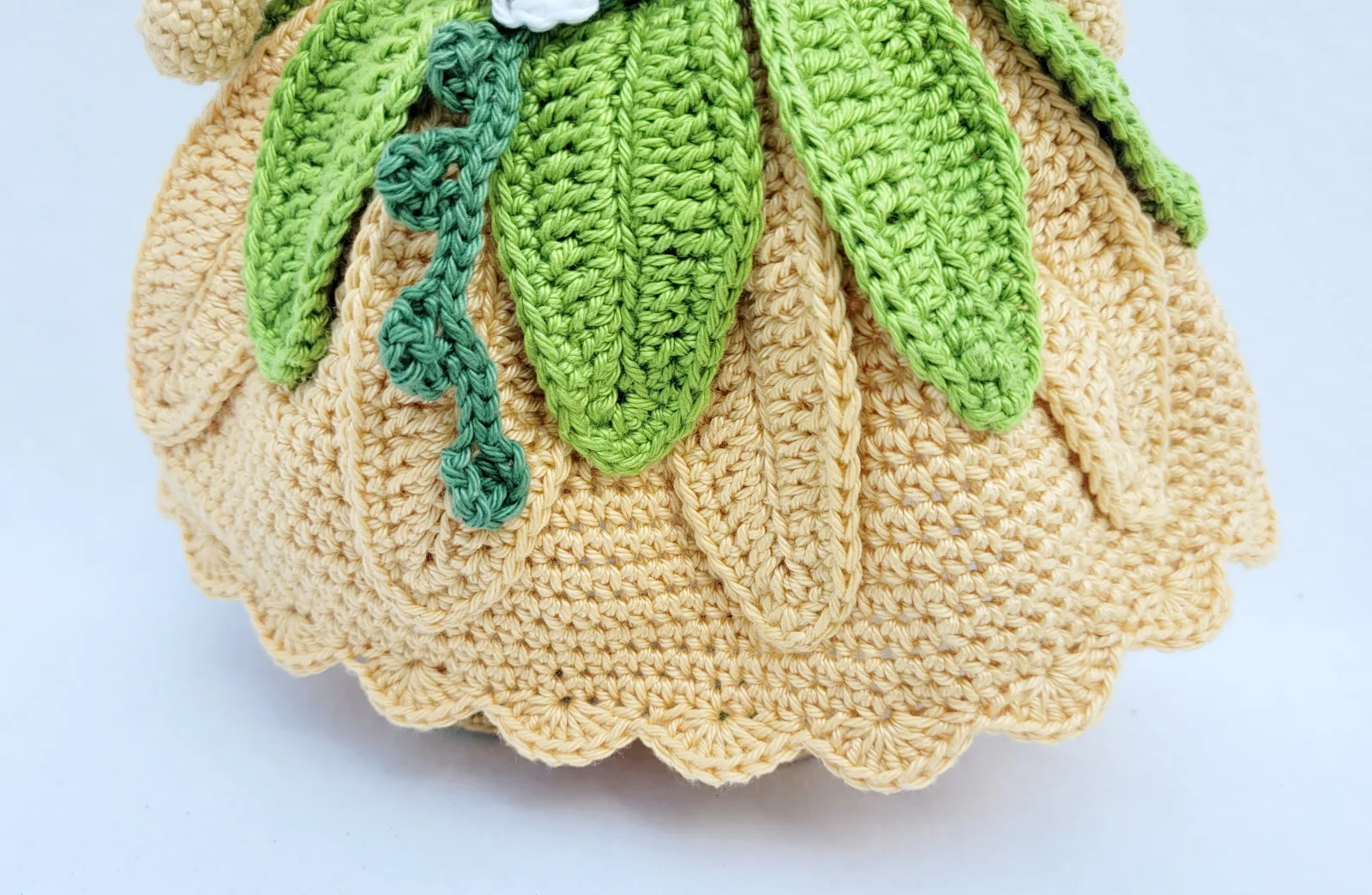 Gehäkelte Prinzessin Puppe Amigurumi – handgefertigte Märchenpuppe 31-32 cm grüne Prinzessin Geschenkidee für Mädchen – Bild 4