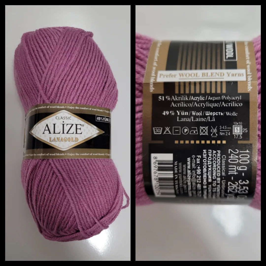 4-teiliges Winter Set für Damen aus Mischwolle Fliederfarbe Mütze Halswärmer Stirnband Handstulpen Handgehäkelt – Bild 20