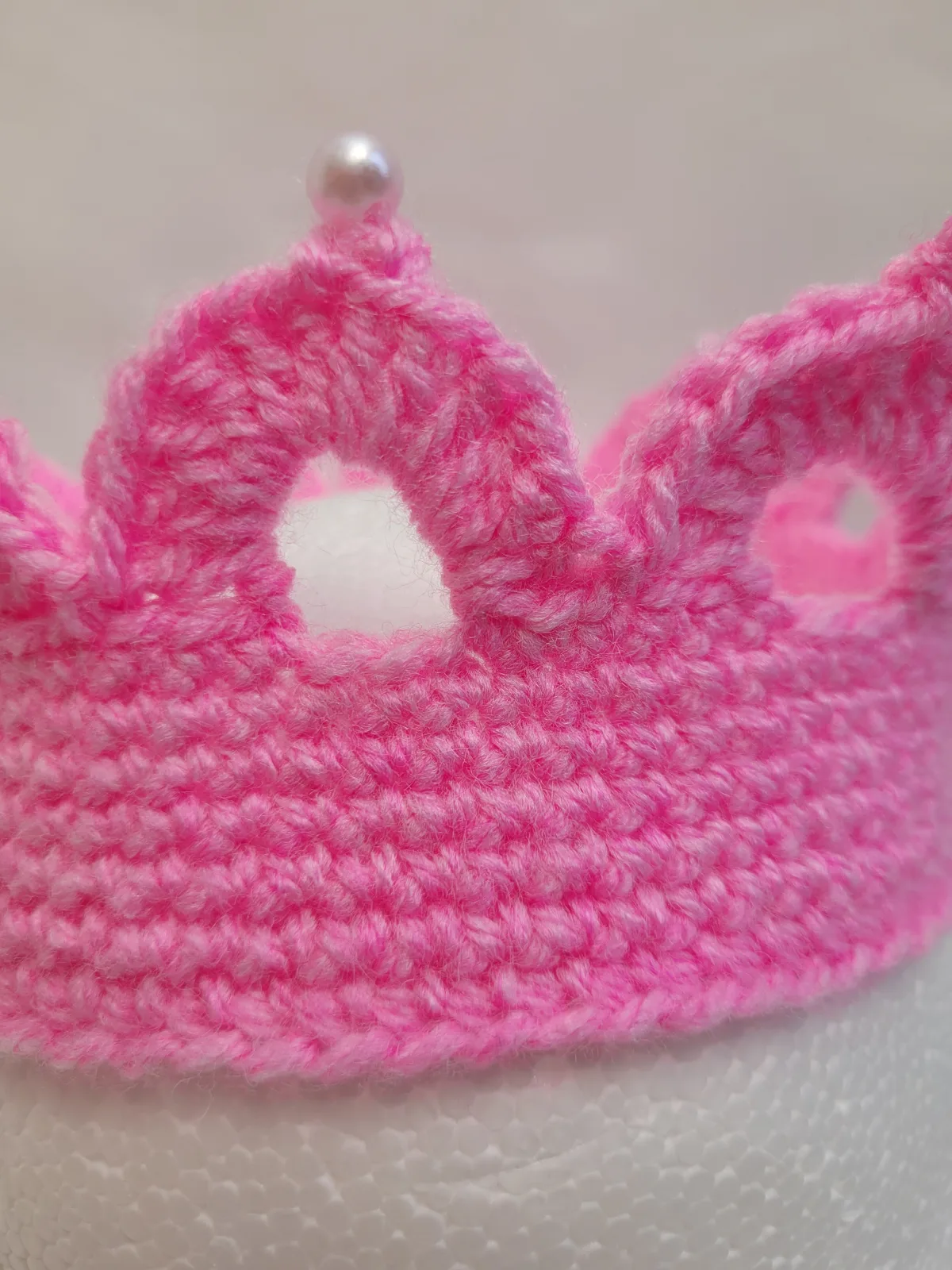 Krone mit Wunschzahl | Häkelkrone Rosa für Mädchen | Prinzessin Geburtstag Party Fotoshooting | 2–8 Jahre – Bild 10