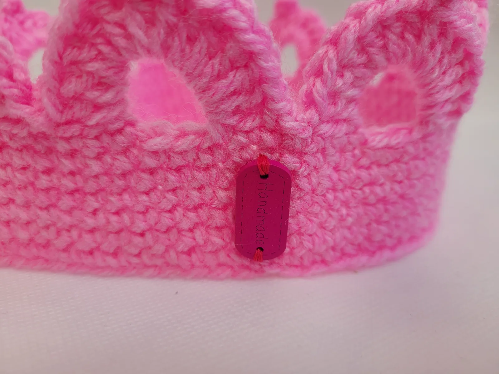 Krone mit Wunschzahl | Häkelkrone Rosa für Mädchen | Prinzessin Geburtstag Party Fotoshooting | 2–8 Jahre – Bild 11