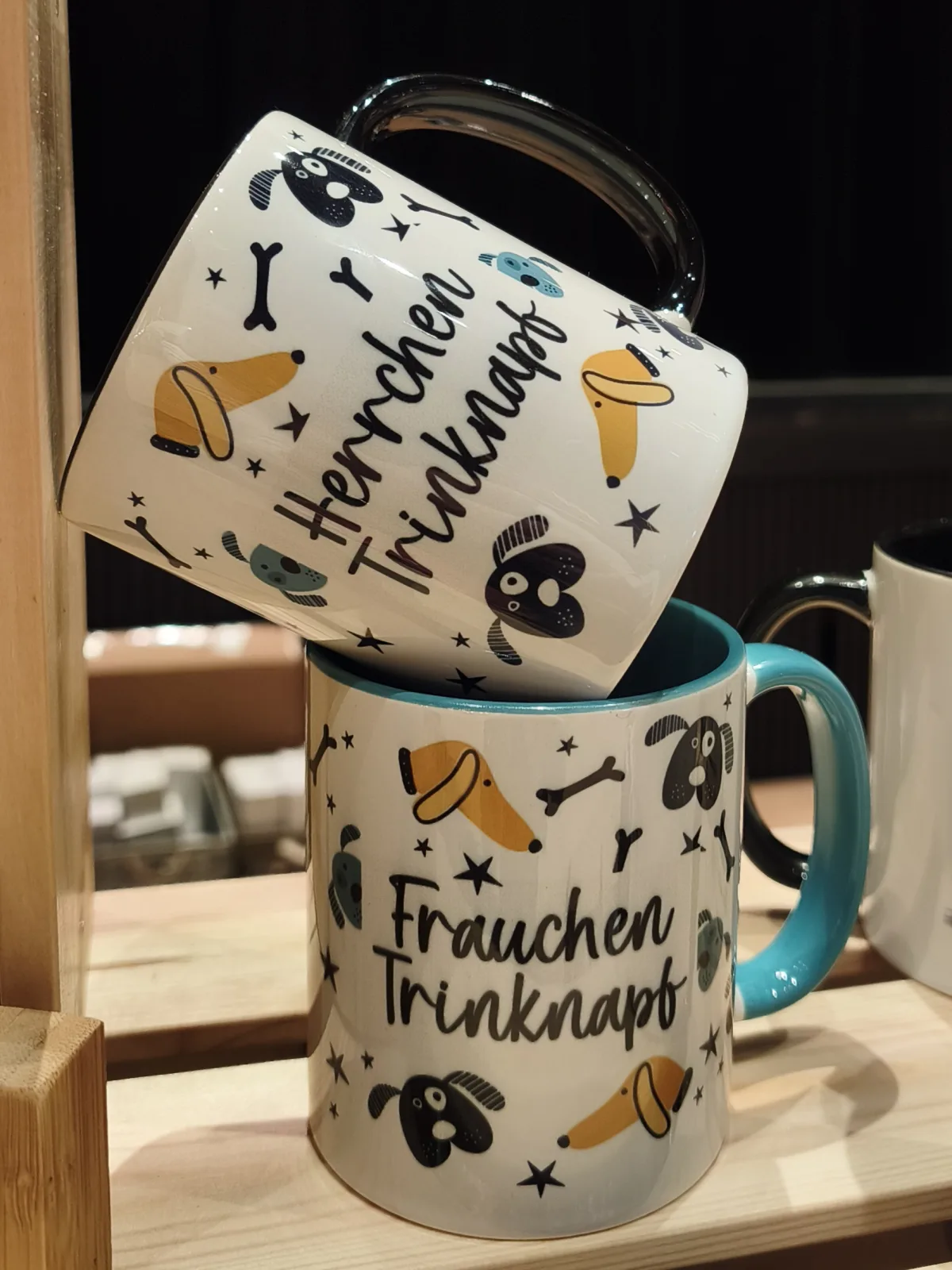 Keramiktasse Herrchen- oder Frauchen-Trinknapf