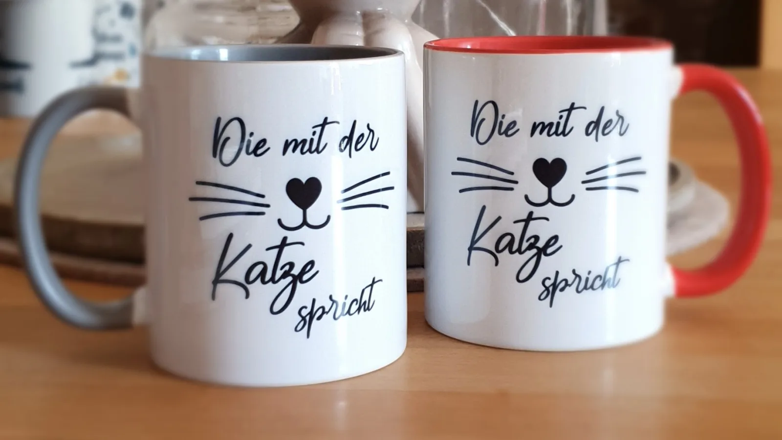 Keramiktasse- die mit der Katze spricht