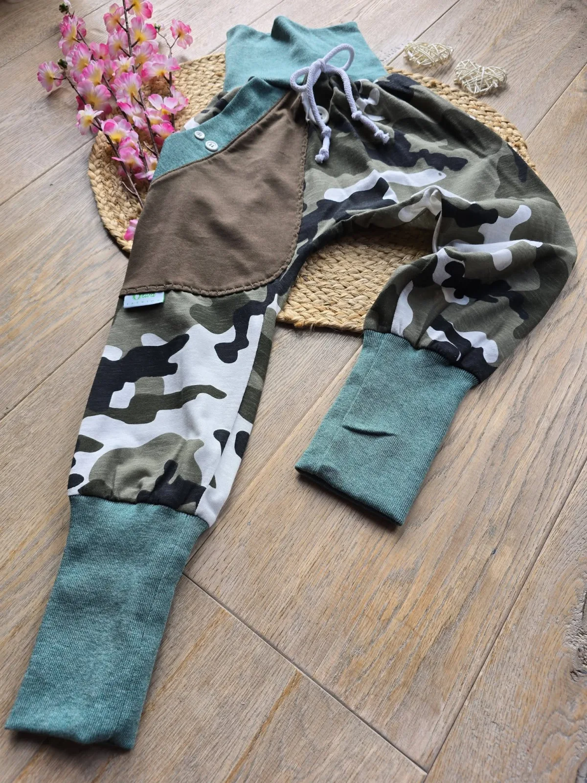 Leichte Pumphose Camouflage Unikat Gr.110/116 Baumwolle – Bild 5