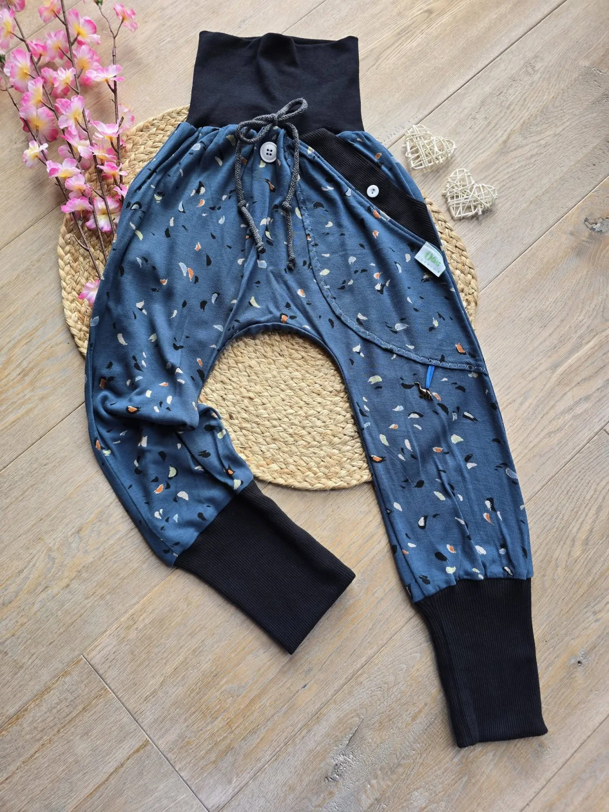 Dünner Jersey, Pants Organic Pumphose Gr.110/116 Unisex Blau