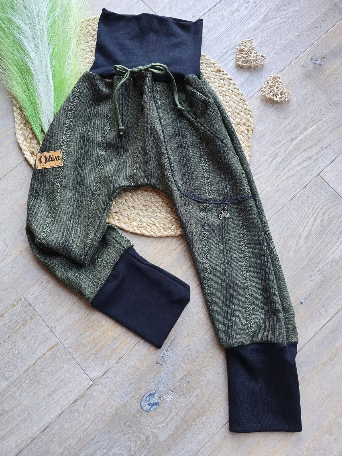 Pumphose Jacquard Gr.110/116 Unisex Kinderhose Organic