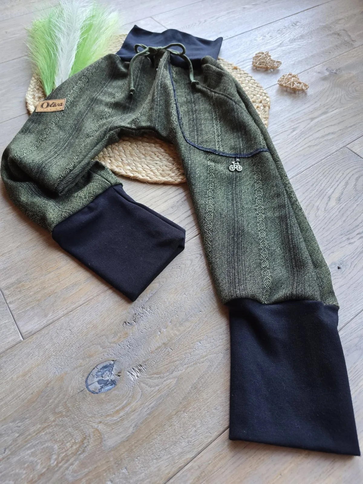 Pumphose Jacquard Gr.110/116 Unisex Kinderhose Organic – Bild 3