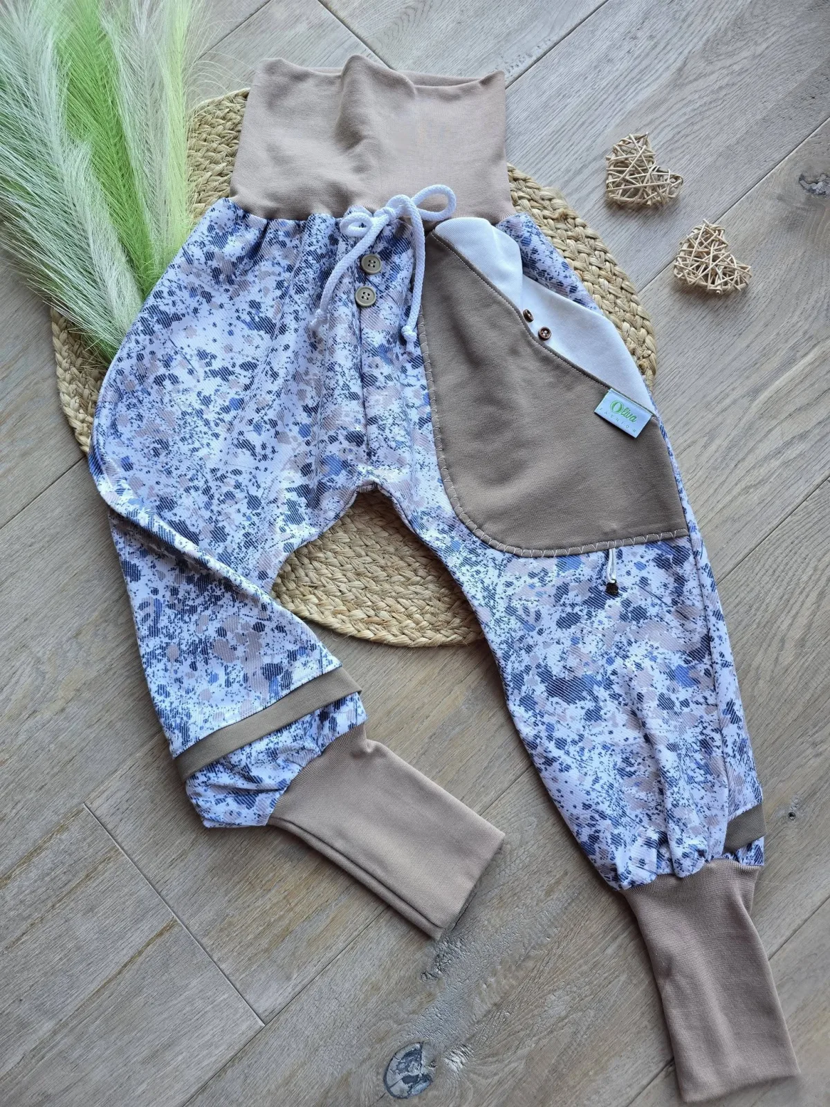Jeans Pumphose Unikat Gr.110/116 – Handgemachte Denim