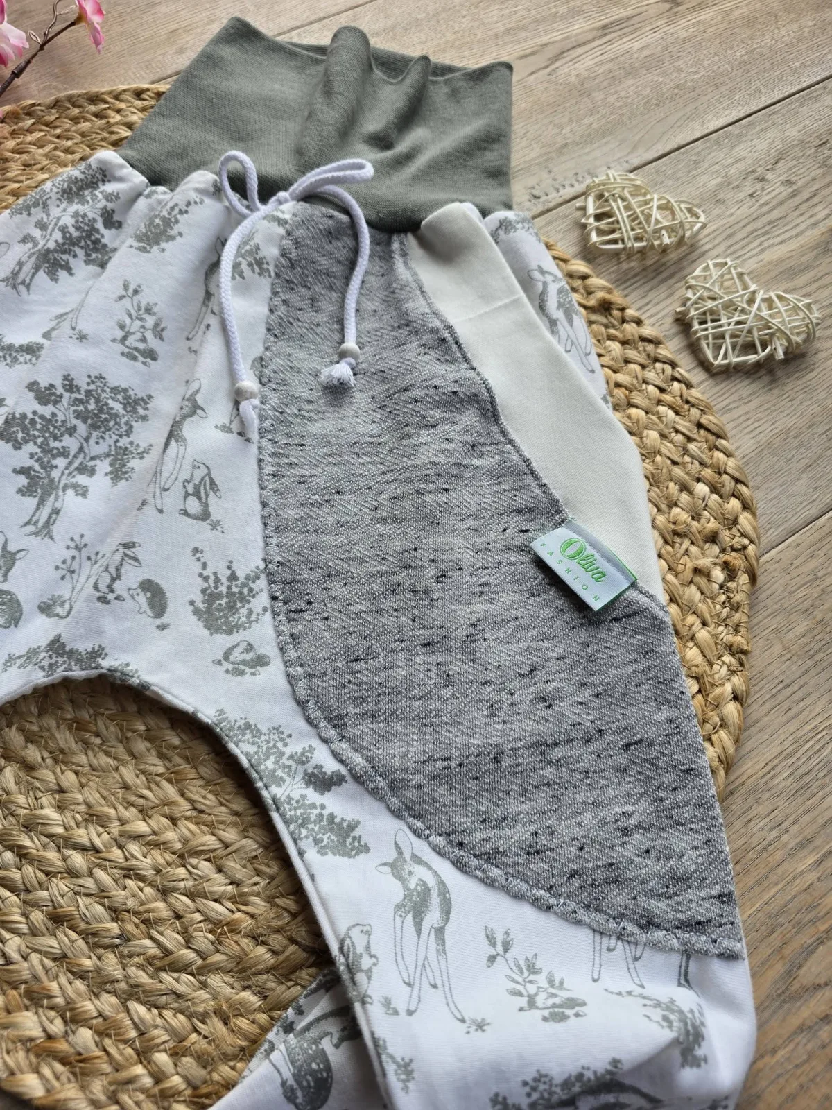 Sommer Pumphose Gr.110/116 Reh & Hase Naturlook Pants Organic – Bild 3