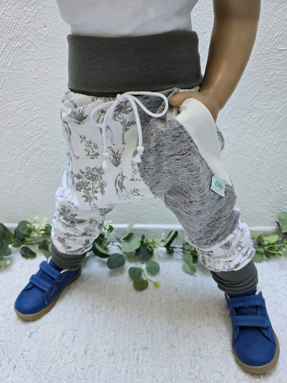 Sommer Pumphose Gr.110/116 Reh & Hase Naturlook Pants Organic – Bild 2