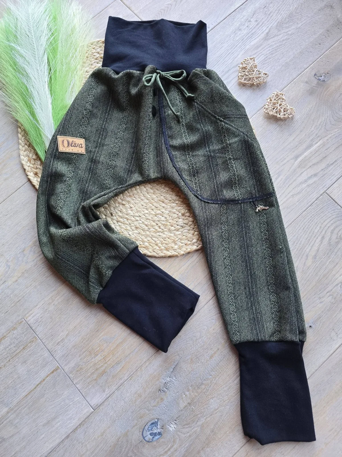 Pumphose Jacquard Gr.110/116 Unisex Kinderhose Organic
