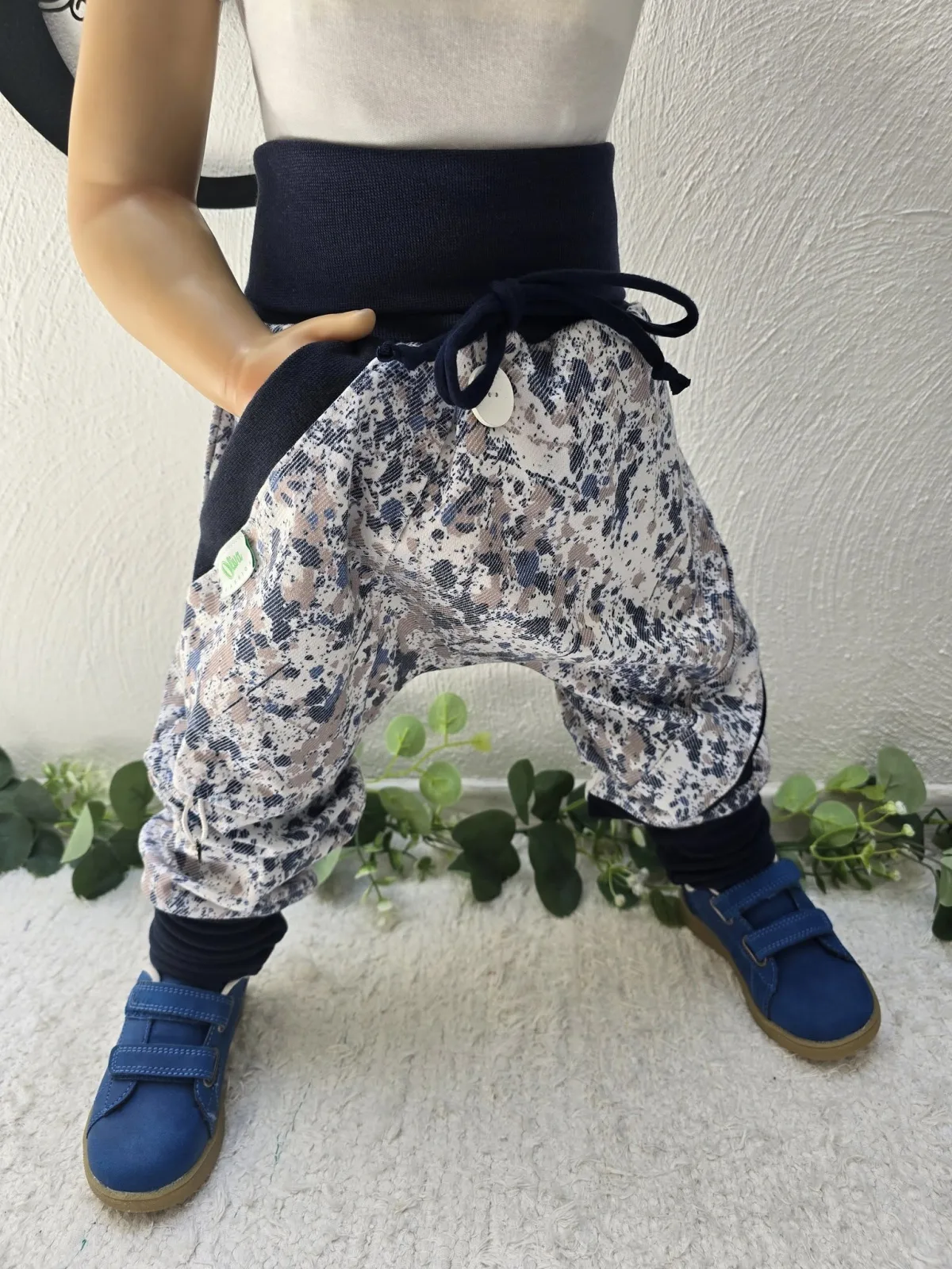 Jeans Pumphose Gr.110/116 – Kinderhose Denim Blau Unisex – Bild 2
