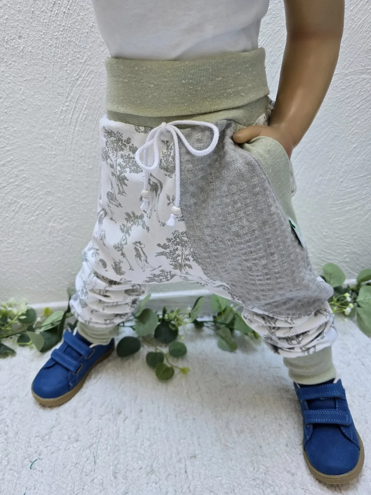 Pumphose Gr.110/116 Reh Hase Naturlook Pants Organic – Bild 2