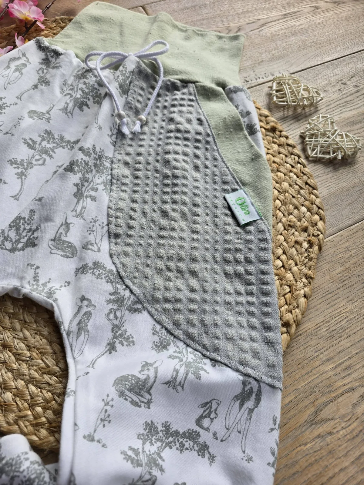 Pumphose Gr.110/116 Reh Hase Naturlook Pants Organic – Bild 3