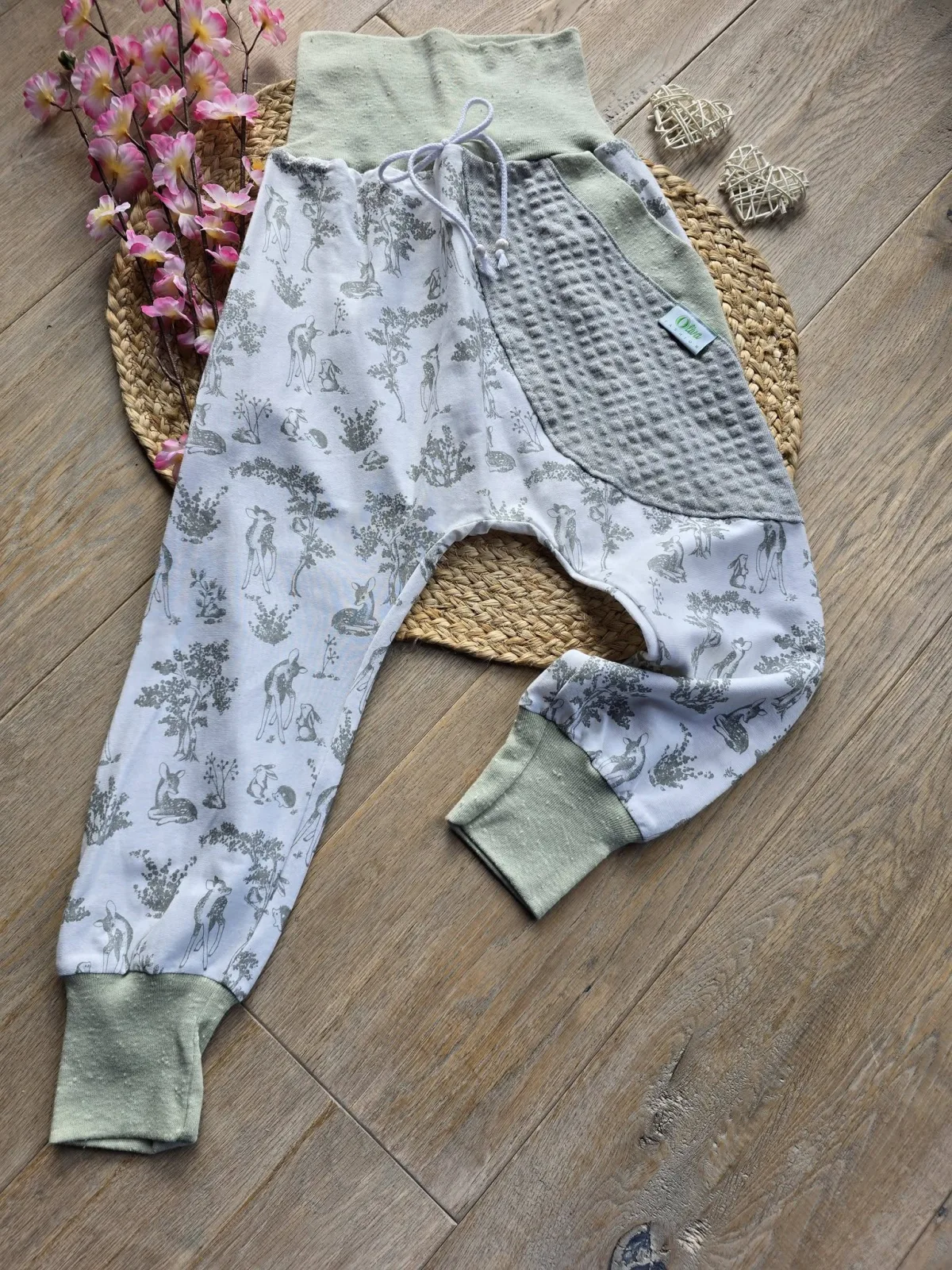 Pumphose Gr.110/116 Reh Hase Naturlook Pants Organic