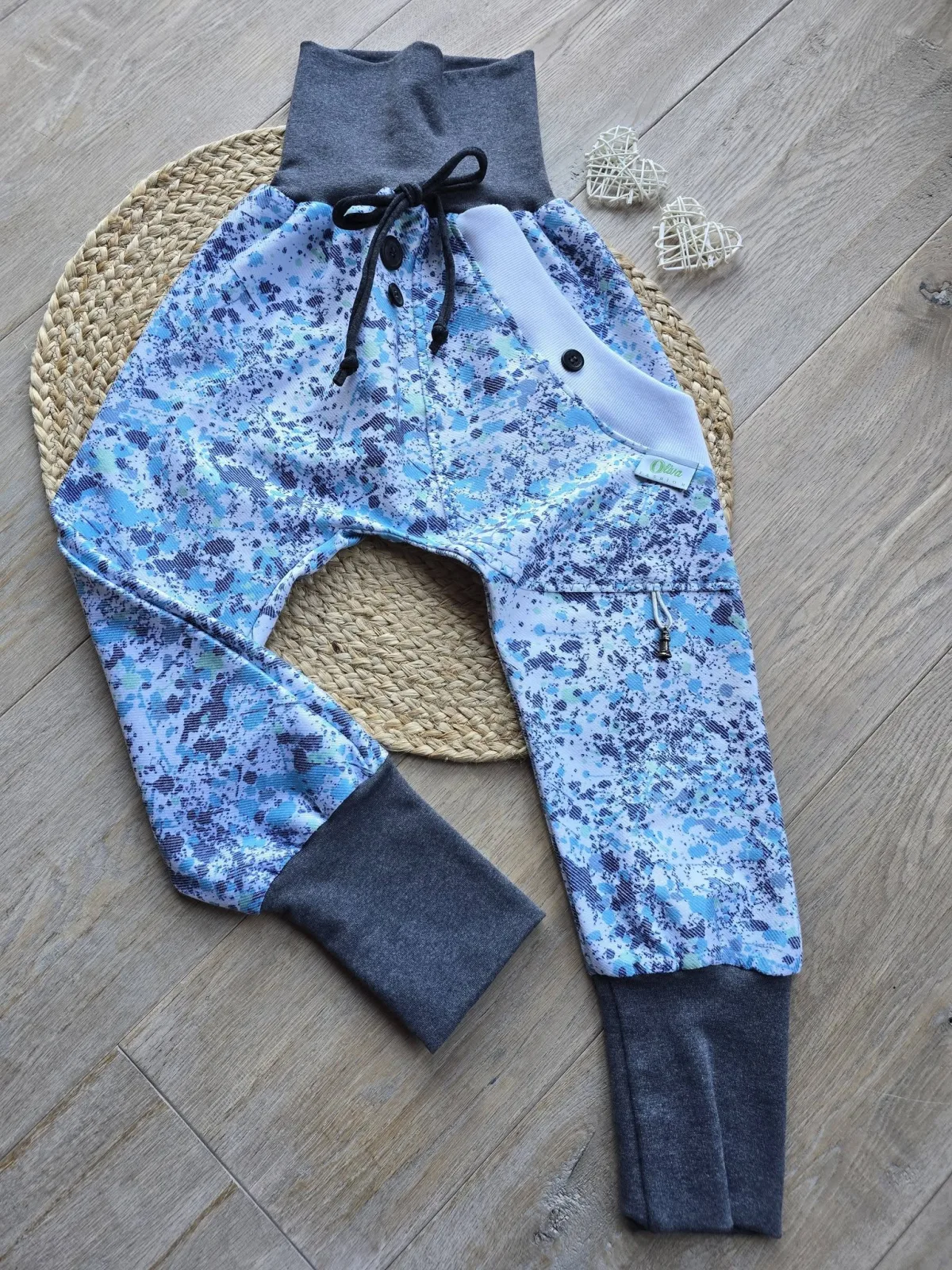 Jeans Pumphose Kinder Gr.116/122 Kinderhose Denim Blau Unisex
